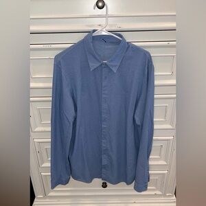 Lululemon Men's Blue Shirt